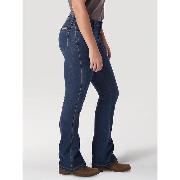 Wrangler Women’s Riggs Workwear Bootcut Work Denim Jeans Size 12 x 34 - Picture 1 of 7